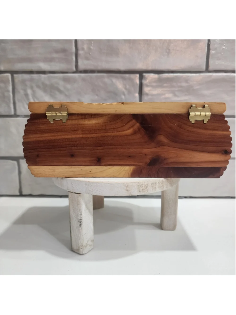 Vintage Gulf Shores Alabama Aromatic Cedar Keepsake Box Souvenir Trinket Box